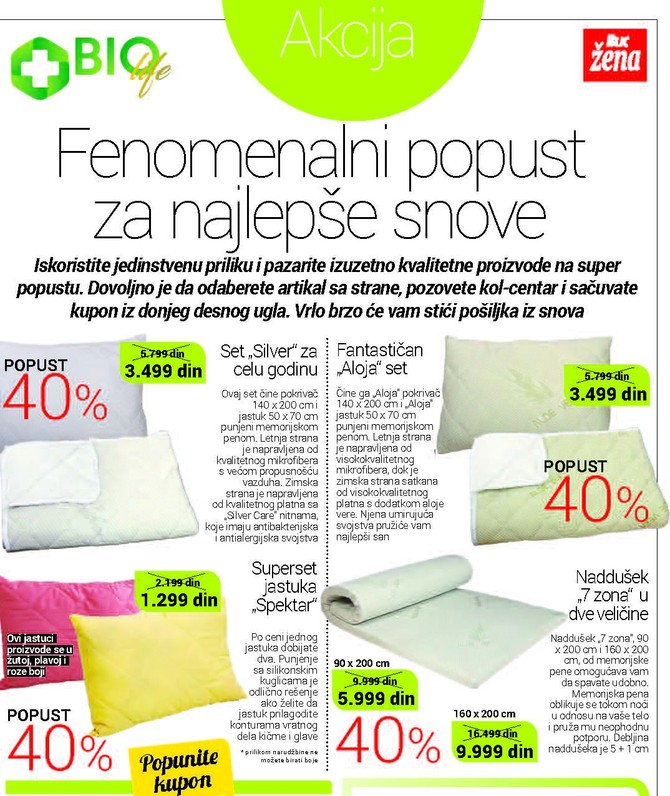 Kupon za sjajne popuste samo u „Blic ženi“ od subote 29. juna