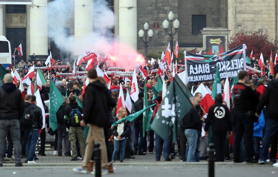 WARSZAWA MARSZ NIEPODLEGŁOŚCI 2014 NARODOWCY (uczestnicy marszu)