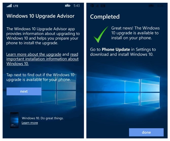 Upgrade Advisor ma ułatwić przejście na Windows 10 Mobile