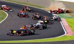 Vettel wygrał Grand Prix Japonii. Alonso odpadł tuż po starcie