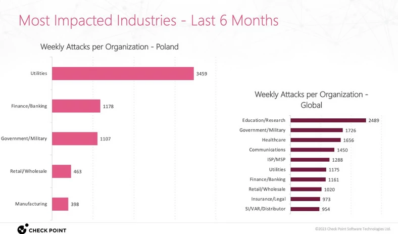 Hakerskie ataki w Polsce — na pierwszym miejscu sektor użyteczności publicznej, na drugim bankowość, na trzecim wojsko