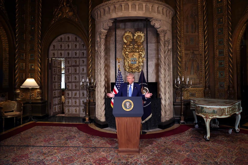 Donald Tramp govori u Mar-a-Lagu u Palm Biču, Florida, 18. februara