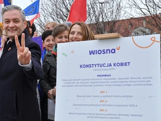 Robert Biedroń podczas spotkania "Wiosna kobiet"