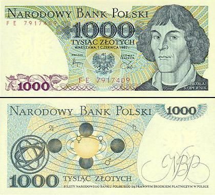 Banknoty z serii "Wielcy Polacy"