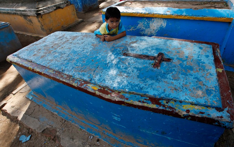 Osiedle na cmentarzu w Phnom Penh
