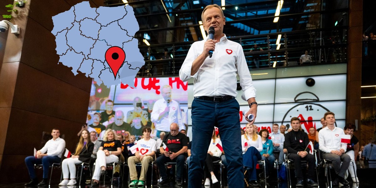 Donald Tusk wybrał Tarnów. To na pewno nie jest matecznik Platformy.