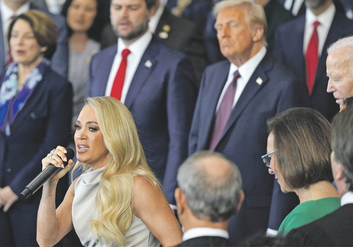 Występ Carrie Underwood na inauguracji prezydentury Donalda Trumpa, 20 stycznia 2025 r.