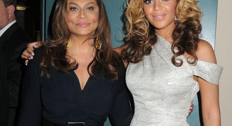 Tina Knowles-Lawson with daughter Beyonce