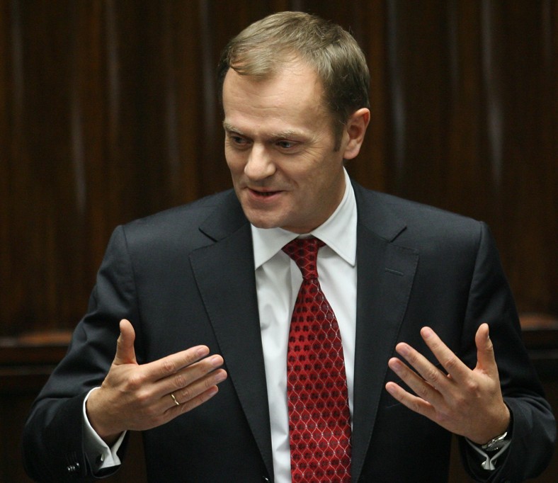 Donald Tusk podczas swojego exposé 23 listopada 2007 r.