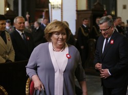 Jej wysokość lamówka! Sprytnie wysmuklona Anna Komorowska