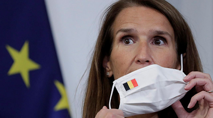 Sophie Wilmes belga ügyvezető miniszterelnök / Fotó: MTI/EPA pool/Olivier Hoslet