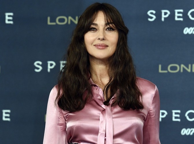 Monica Bellucci podczas spotkania z dziennikarzami