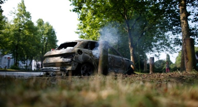 Protestors have torched cars and blocked roads in Hamburg, ahead of the G20 summit in the German city, July 7, 2017