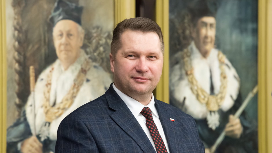 Przemysław Czarnek z wizytą na Politechnice Gdańskiej, 5 stycznia 2023 r.