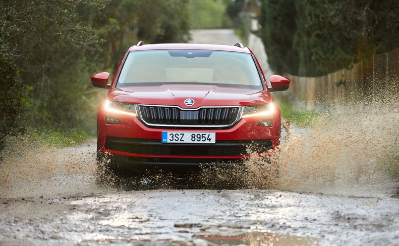 Skoda kodiaq nie boi się zabrudzić łap