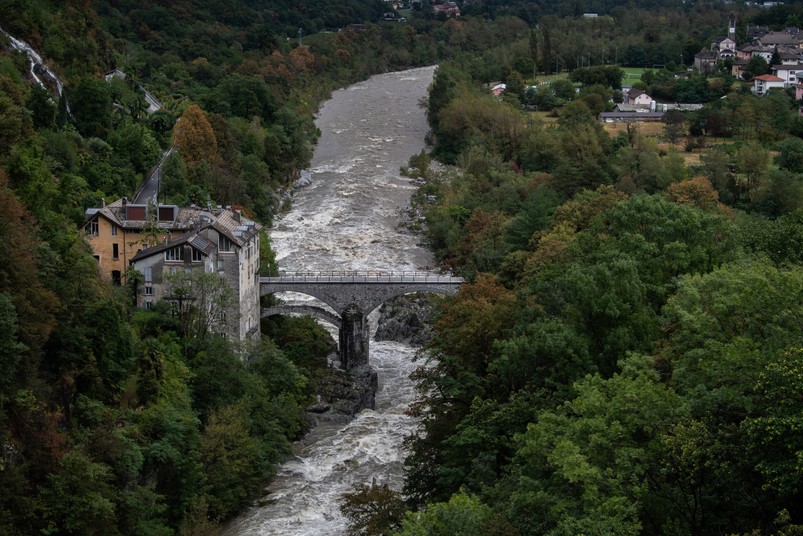 Heavy rainfalls in Switzerland
