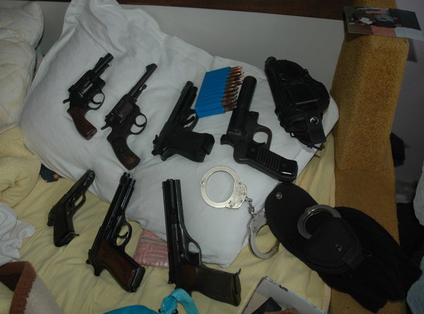 Oružje nađeno u kući Riste M. iz Kragujevca