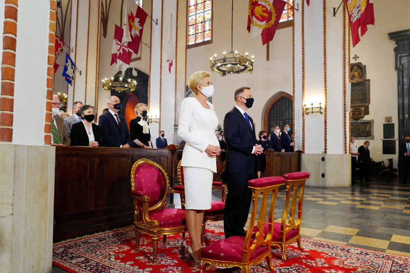 Para prezydencka podczas inauguracji drugiej kadencji Andrzeja Dudy