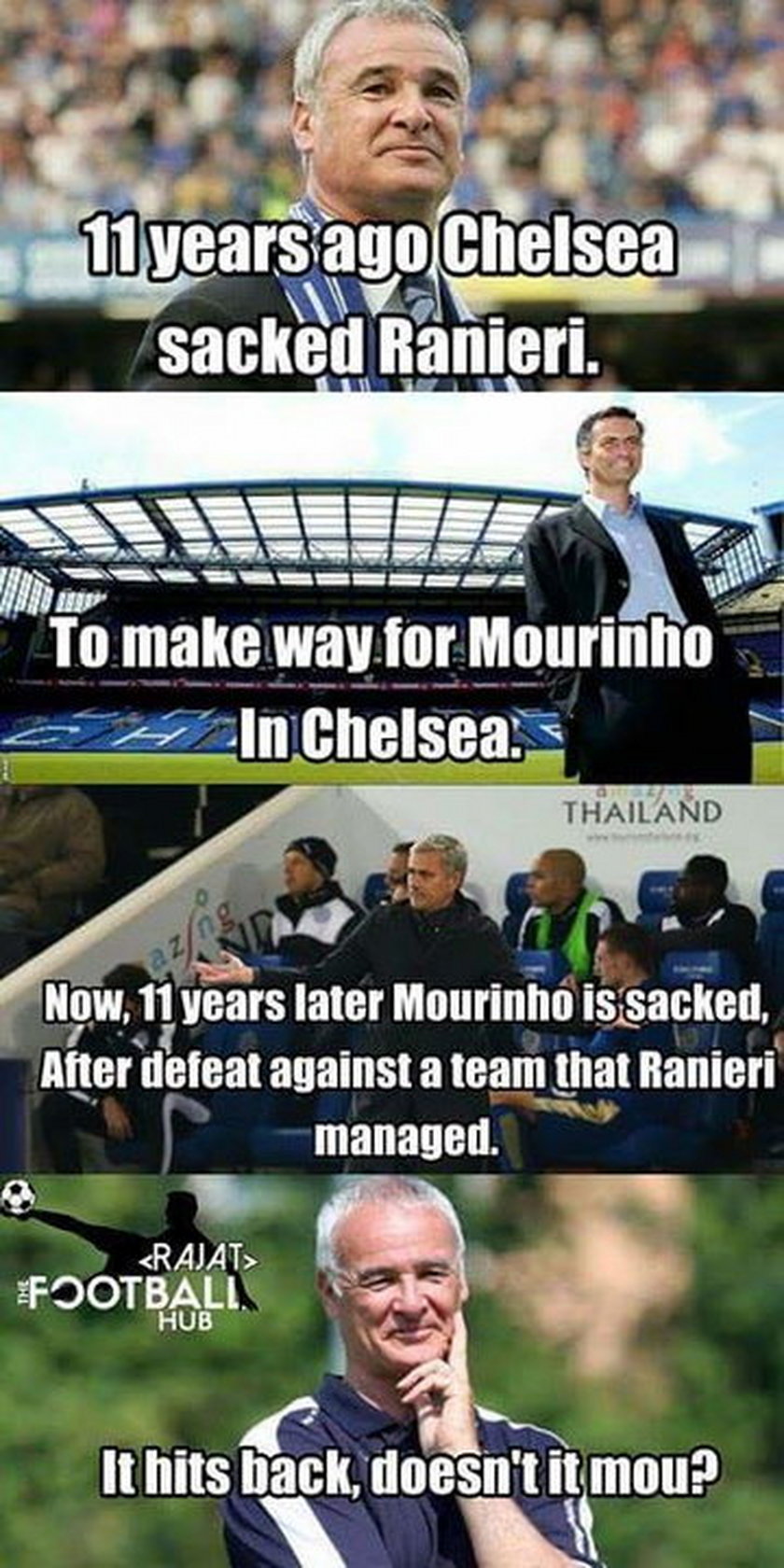 Memy po zwolnieniu Jose Mourinho z Chelsea. GALERIA