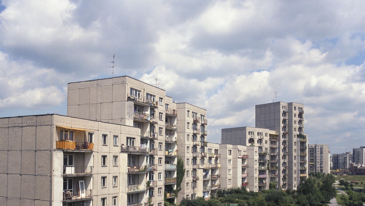 Osiedle Ursynów blokowisko wielka płyta budowa dzielnica warszawa