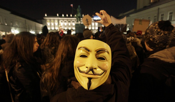 Protest przeciwników ACTA w Polsce