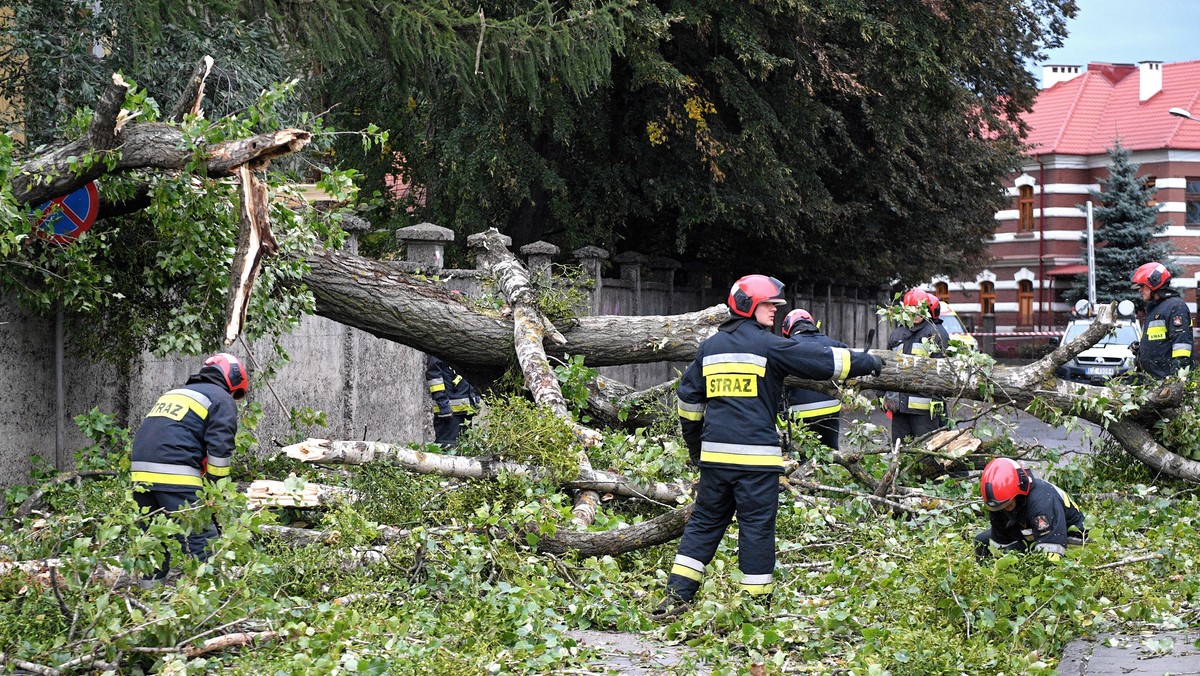 Nawałnice nad Polską. Powalone drzewa i zerwane dachy. Są ranni