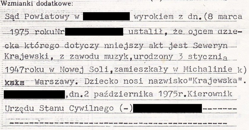 Rzekoma córka Krajewskiego: Nie myślę o spadku