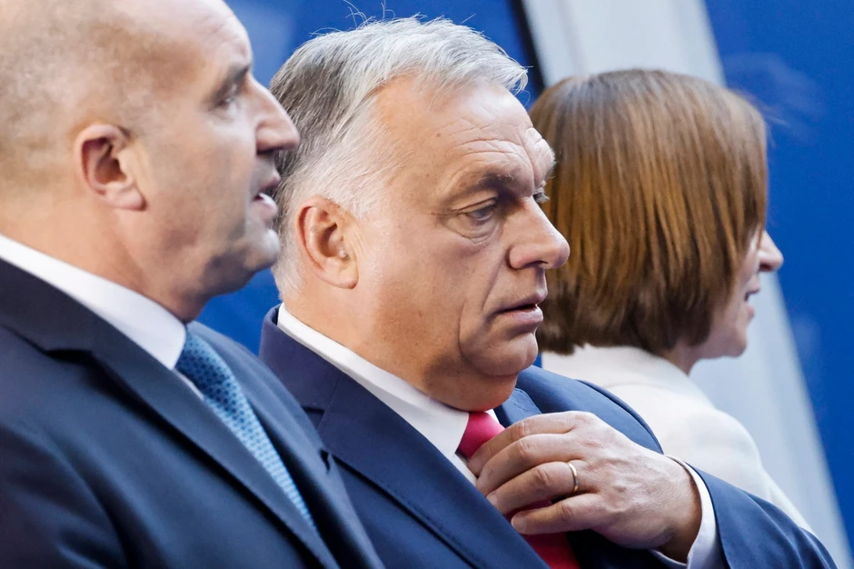 Rumen Radev i Viktor Orban na samitu evropske političke zajednice u Budimpešti 7. novembra 2024.