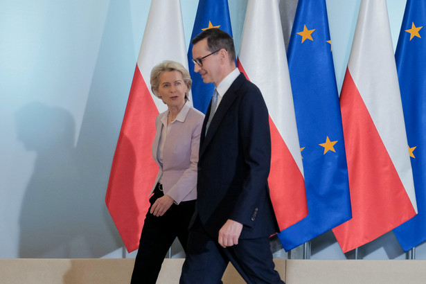 Ursula von der Leyen i Mateusz Morawiecki