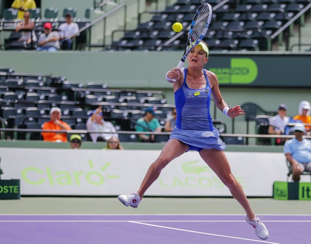 WTA w Miami: Świetny pierwszy set. Potem Radwańska grała coraz gorzej. Polka odpadła w 1/8 finału