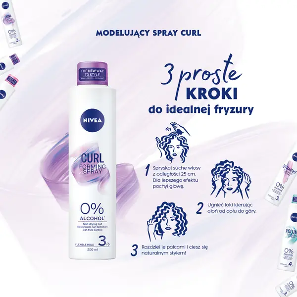 Modelujący Spray Curl - 3 kroki do idealnej fryzury