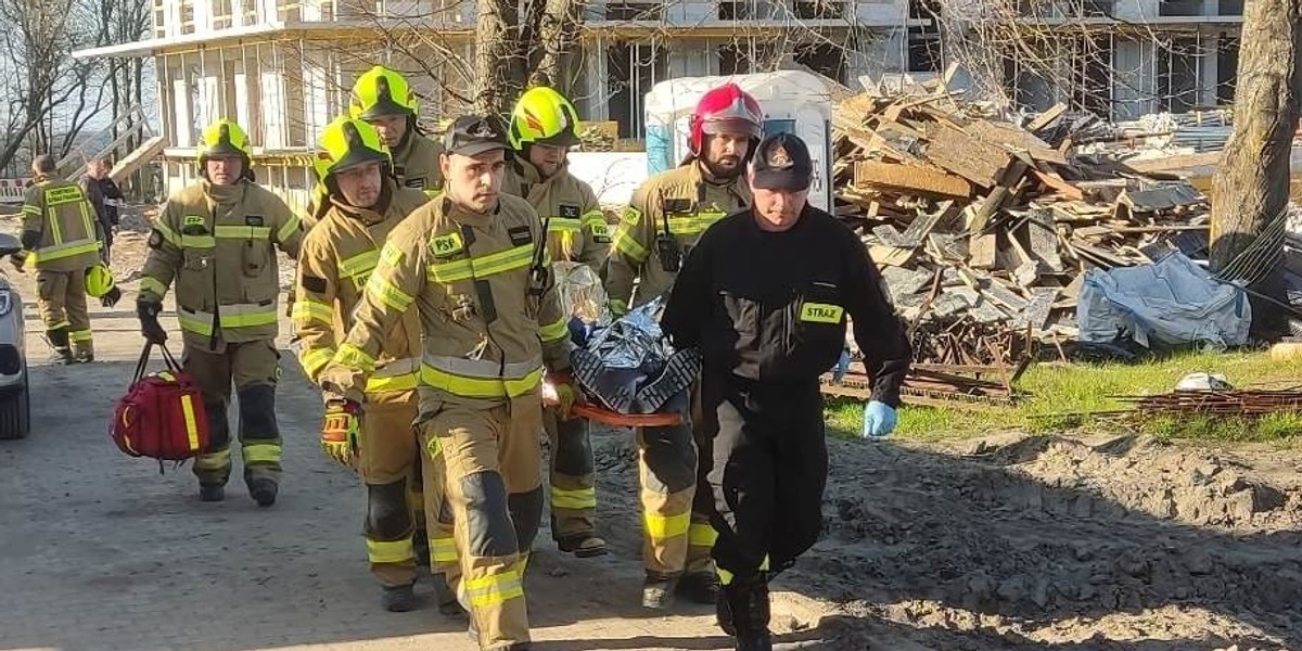 Dramat rozegrał się na nowo budowanym osiedlu w Sianożętach. 