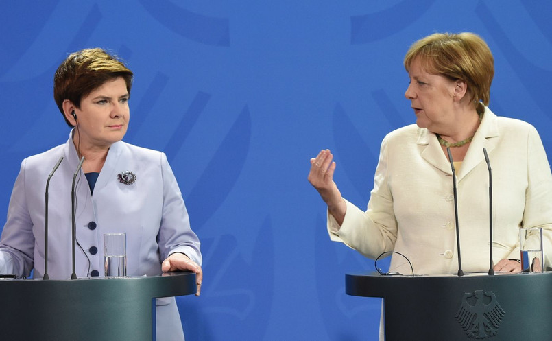 Premier Beata Szydło i kanclerz Niemiec Angela Merkel