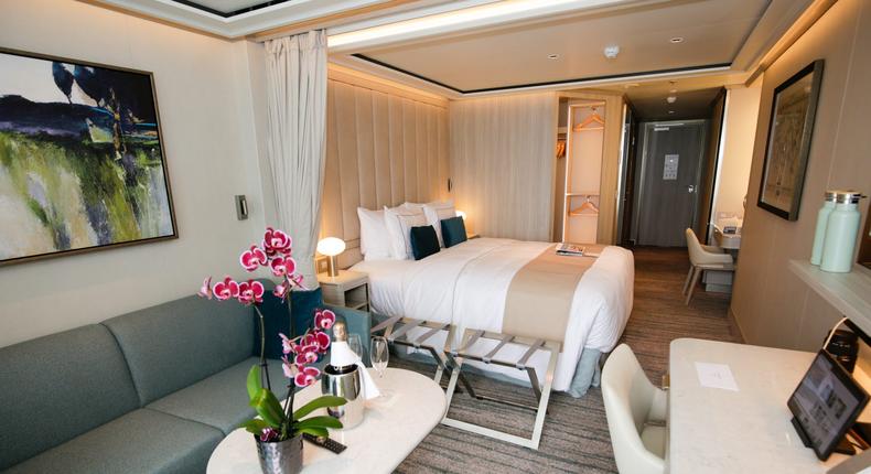 My Deluxe Veranda suite in Silversea's latest ship, Silver Ray, was one of the most luxurious cabins I've ever stayed in.Brittany Chang/Business Insider