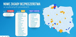 Rekord zakażeń w Polsce. Jest nowa lista powiatów z dodatkowymi obostrzeniami