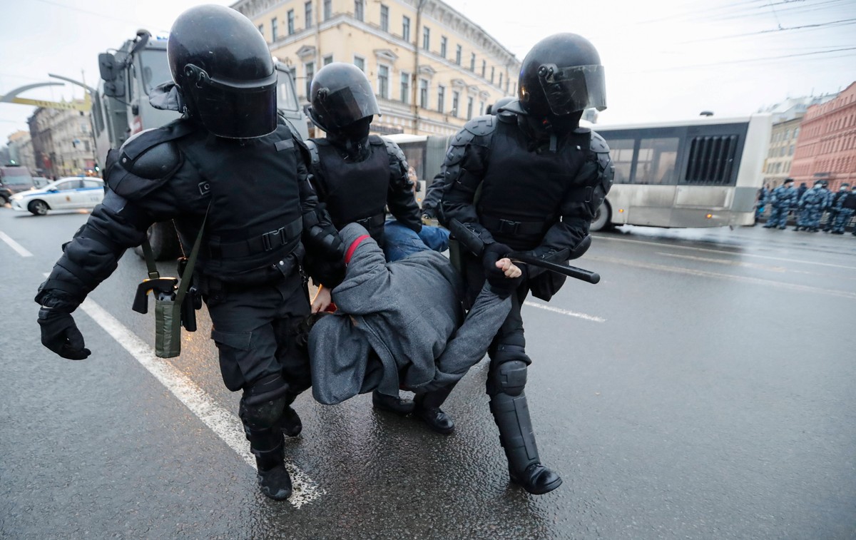 Zatrzymania podczas protestów w Rosji
