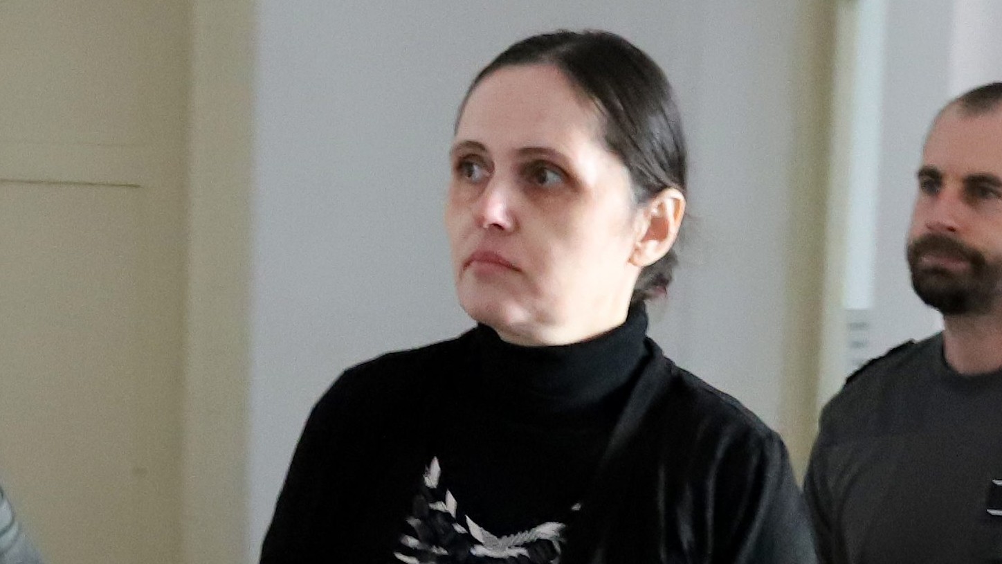 Obžalovaná Renáta Dibdiaková v pojednávacej miestnosti na Špecializovanom  trestnom súde v Banskej Bystrici.
