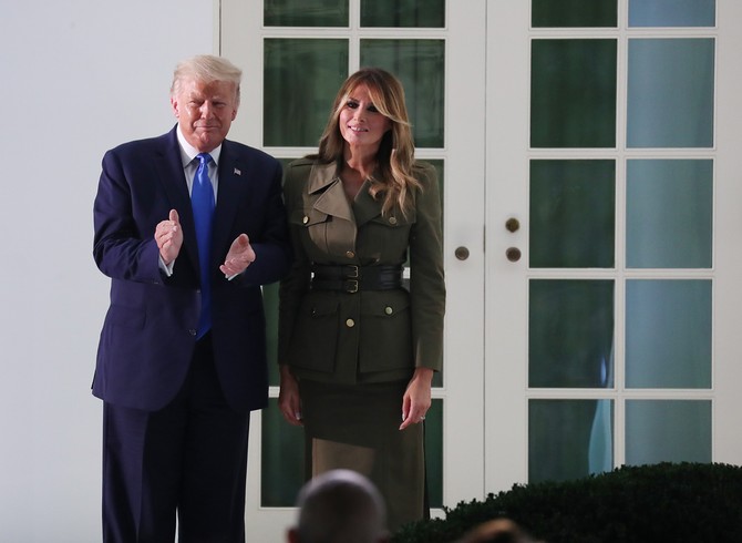 Melanija i Donald Tramp na Nacionalnoj konvenciji Republikanske partije juče u Beloj kući