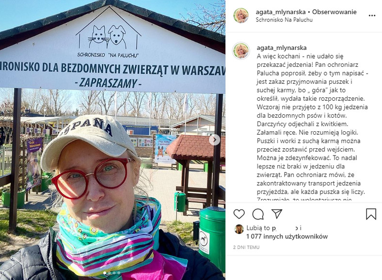 Agata Młynarska na Instagramie