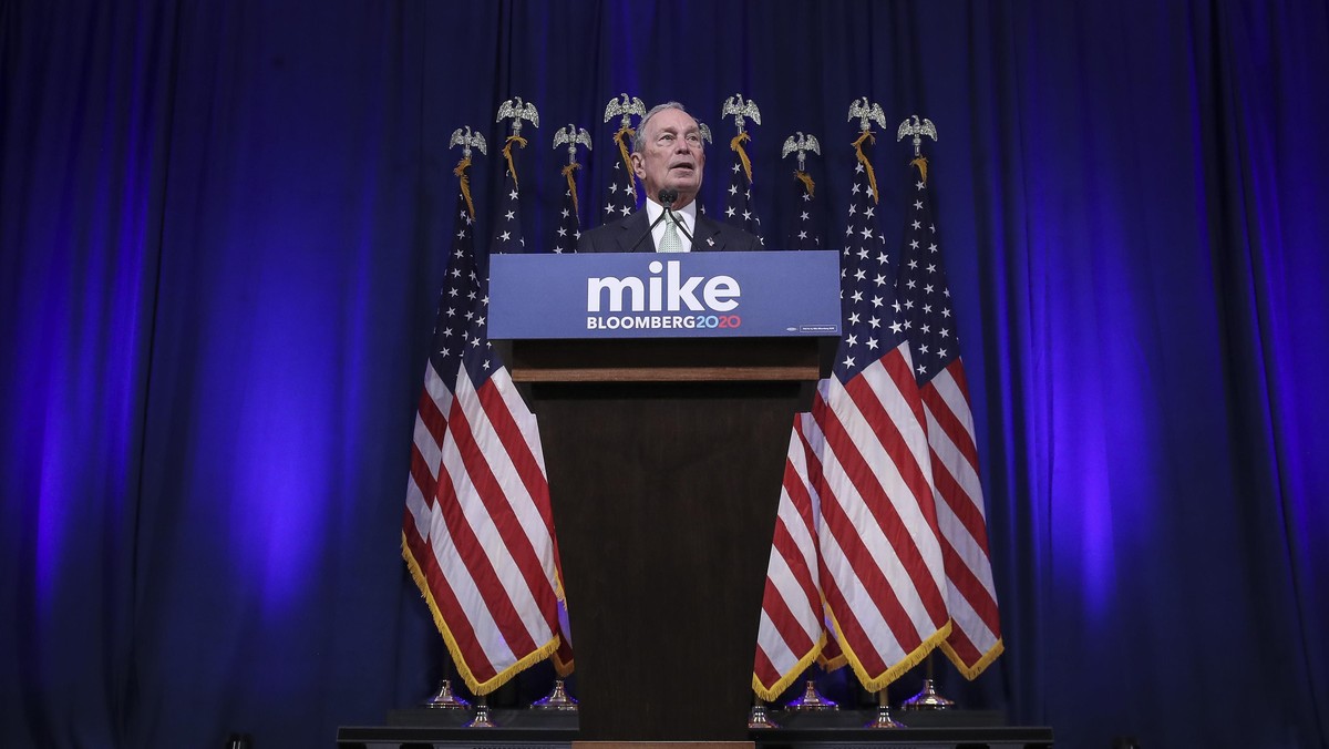 Democratic Presidential Candidate Mike Bloomberg Meets Voters And Elected Officials In Norfolk, Virginia