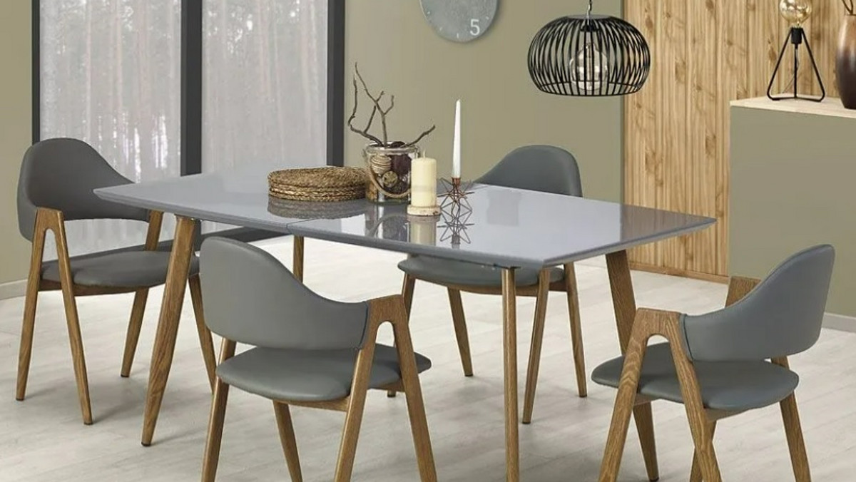 Stół z krzesłami do jadalni — komplety w tych stylach wpisują się w trendy