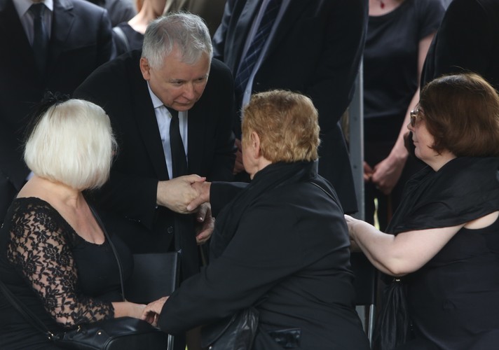 Jarosław Kaczyński na pogrzebie Andrzeja Urbańskiego