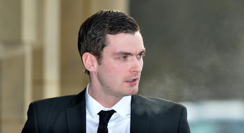 Adam Johnson arrives at Bradford Crown Court in 2016