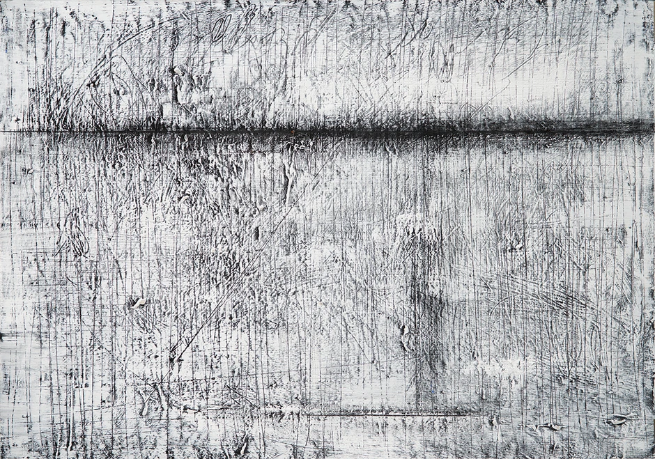 Gordan Nikolić, bez naziva, 2014, akril, 70 x 100 cm 