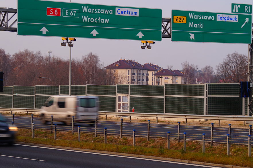 Odcinkowy pomiar prędkości na trasie S8 już działa