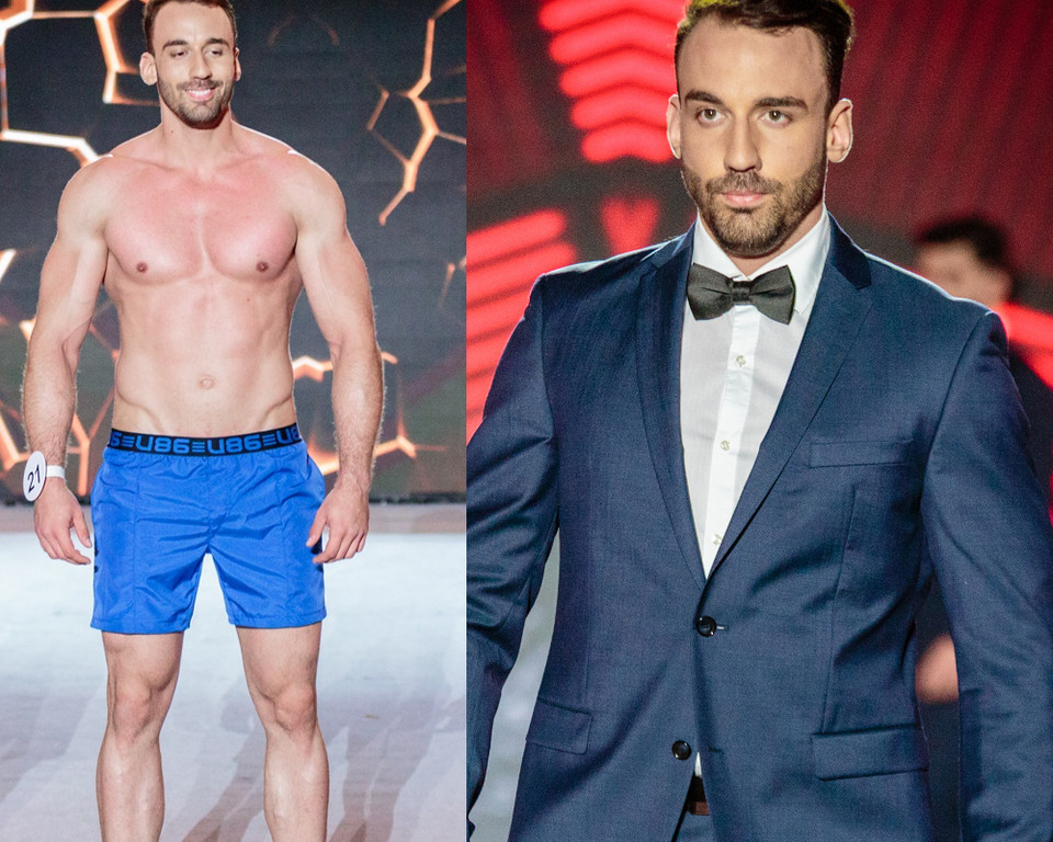 Krzysztof Ślawski w finale konkursu "Mister Polski 2018"