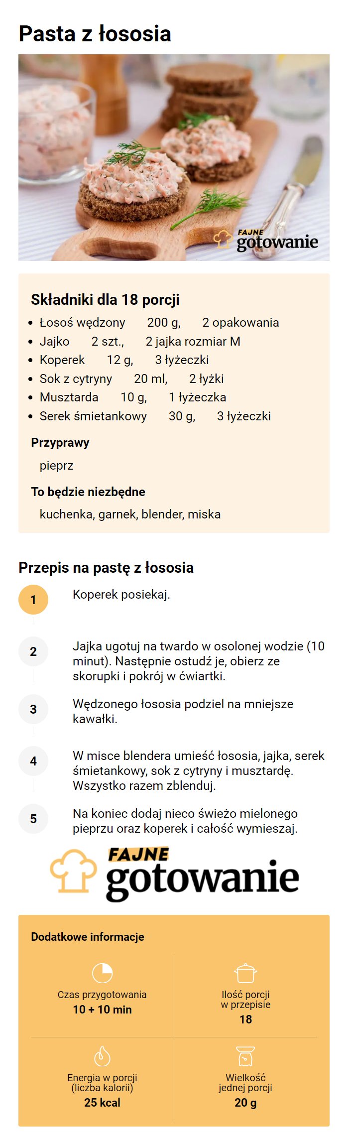 Pasta z łososia