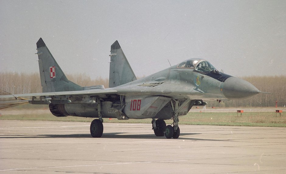 MiG-29 pochodzący z dostawy z ZSRR w oryginalnym kamuflażu