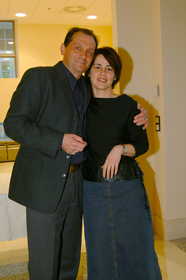 Wojciech Wysocki z żoną Joanną