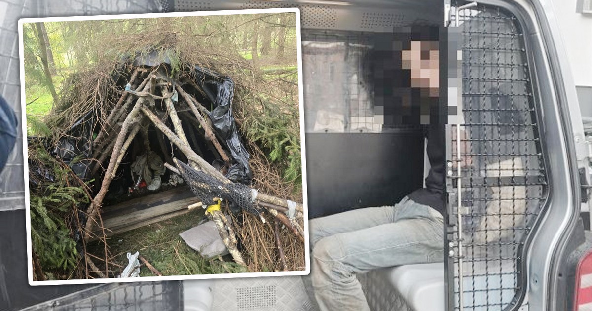 Przez ponad dwa lata koczował w lesie, ukrywając się przed służbami. Gdy go znaleźli, chwycił za nóż